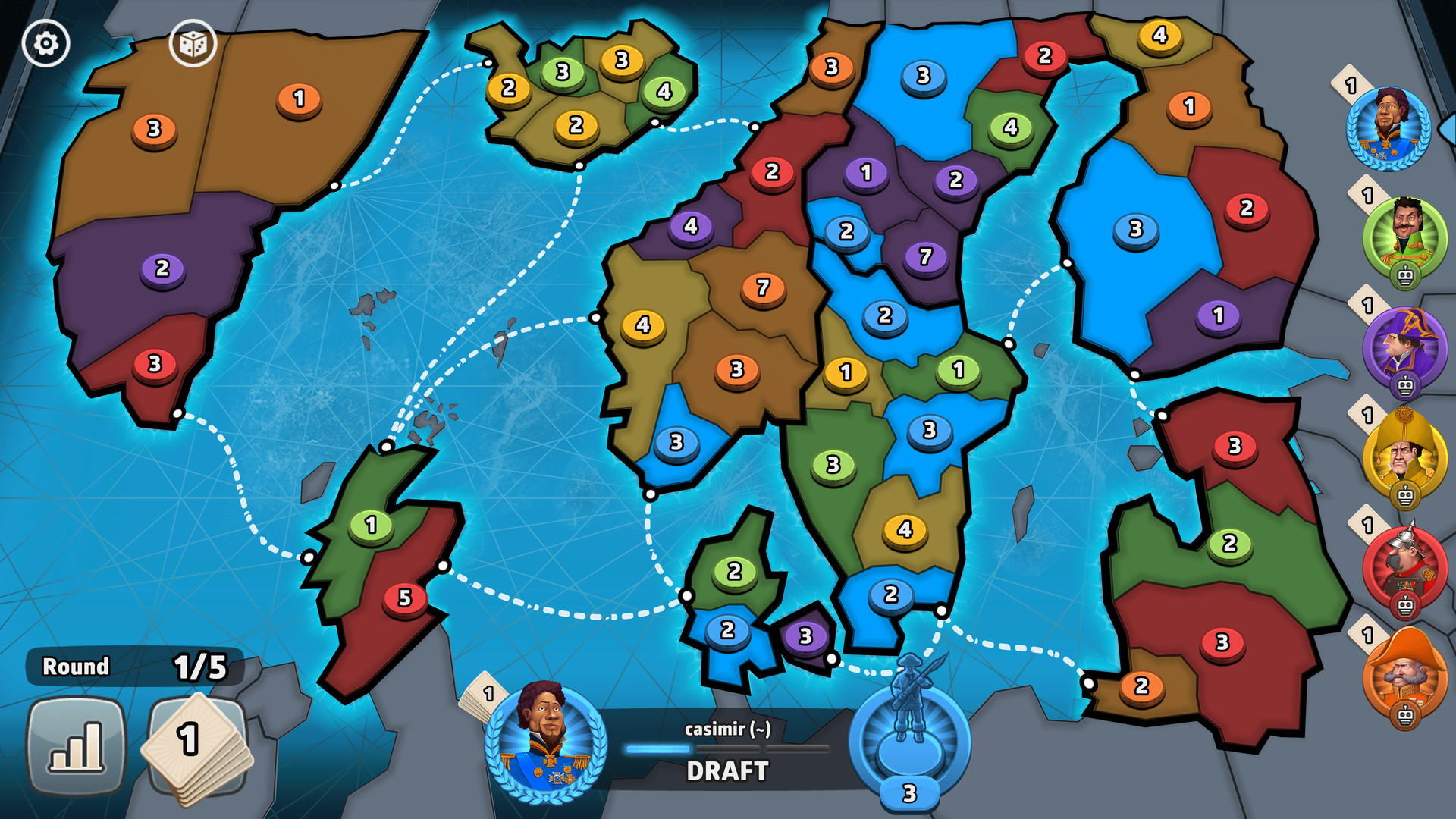 Risk: global domination - countries & continents map pack cracker barrel